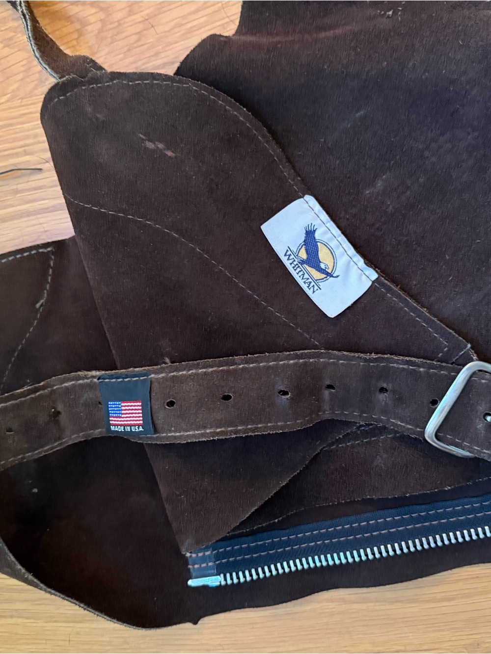 Whitman Full CHAPS Brown Suede - see measurements